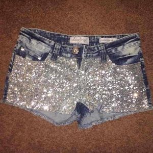 Day trip Sequin Shorts sz27